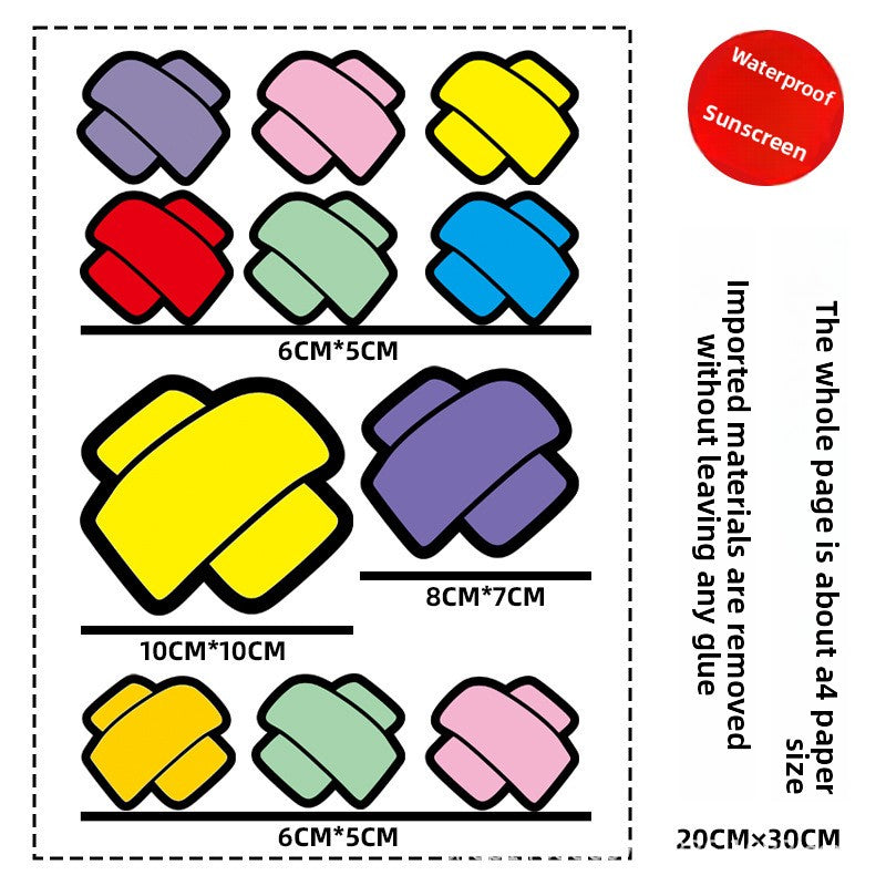 Car Scratch Cover Sticker | Creative Band-Aid Design | Funny & Cute Car Body Decal