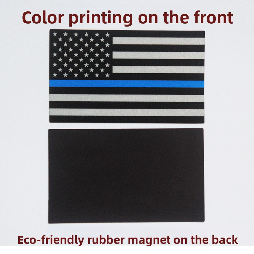 Magnetic Car Decal – Waterproof Sunproof Reflective American Flag, Patriotic Auto Decoration