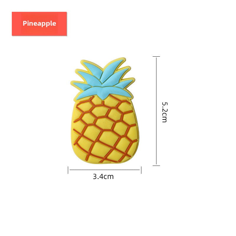 Soft Magnetic Fridge Stickers - Strong Cartoon Fruit PVC Refrigerator Magnets, Creative Home Decor, Cute Gift Choice