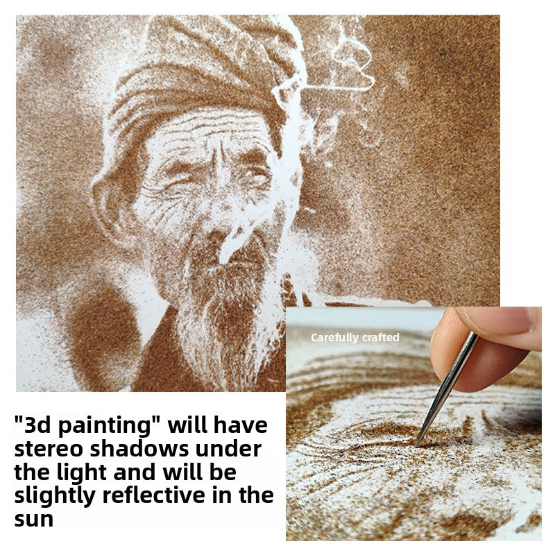 Custom Portrait Sand Art Frame + Lifelike Personality Capture + Unique 3D Resin Color Technique + Heartwarming Keepsake Gift