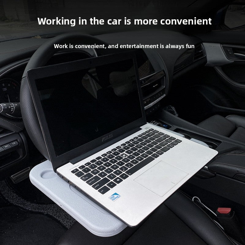 Car Steering Wheel Tray – Multifunctional Foldable Laptop & Food Table for Driving Comfort and On-the-Go Convenience